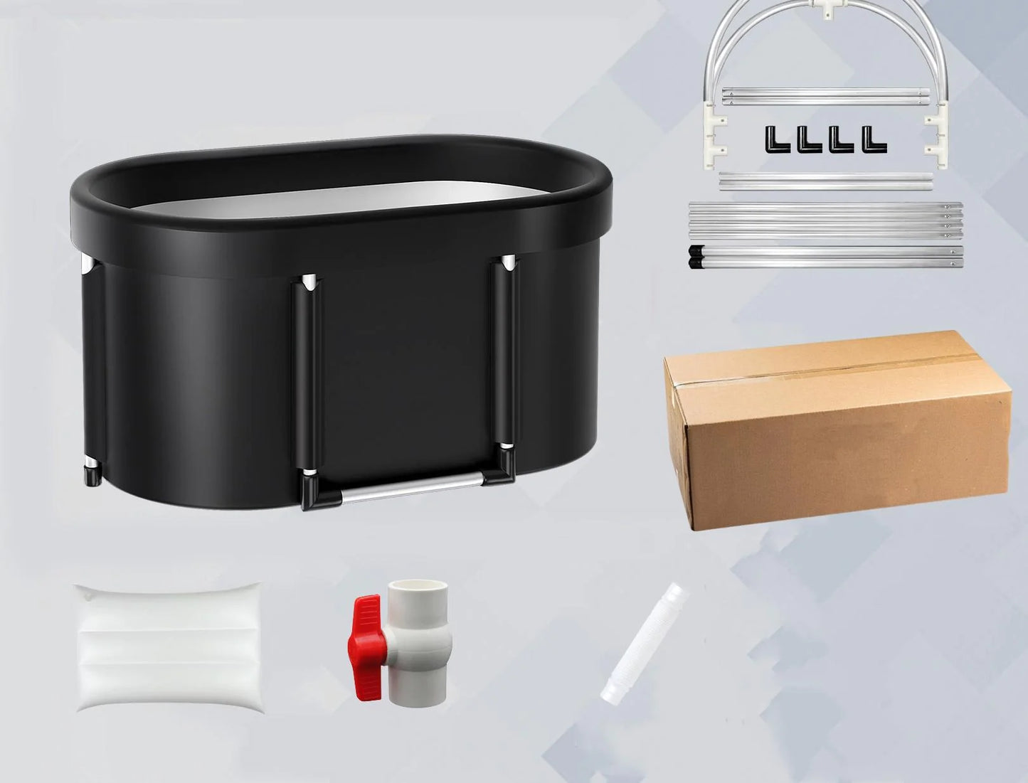 ❄️ ArcticFold™ – Foldable Ice Bath Tub XXL