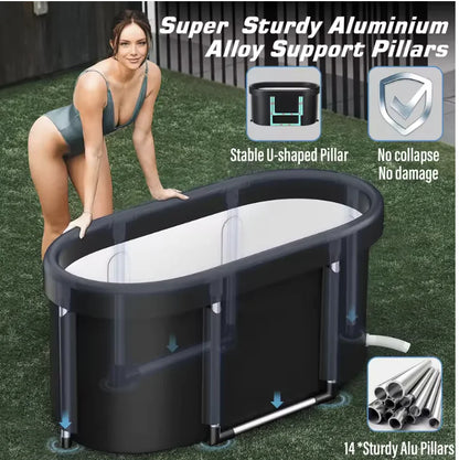 ❄️ ArcticFold™ – Foldable Ice Bath Tub XXL