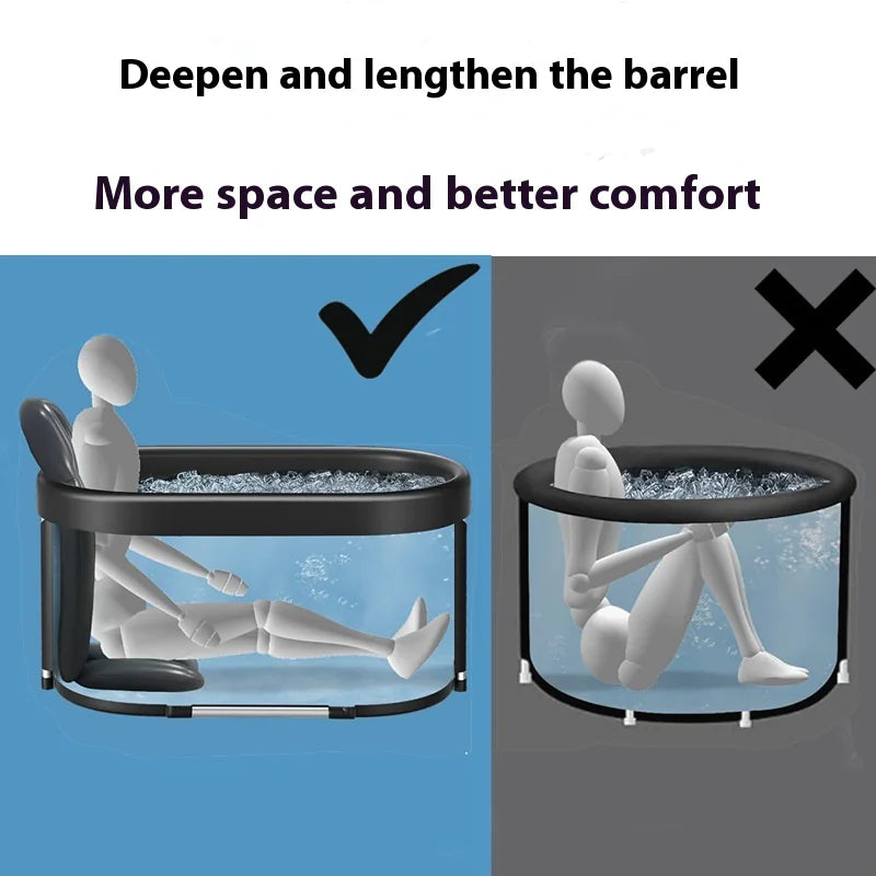 ❄️ ArcticFold™ – Foldable Ice Bath Tub XXL